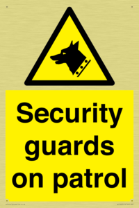 Security guards on patrol